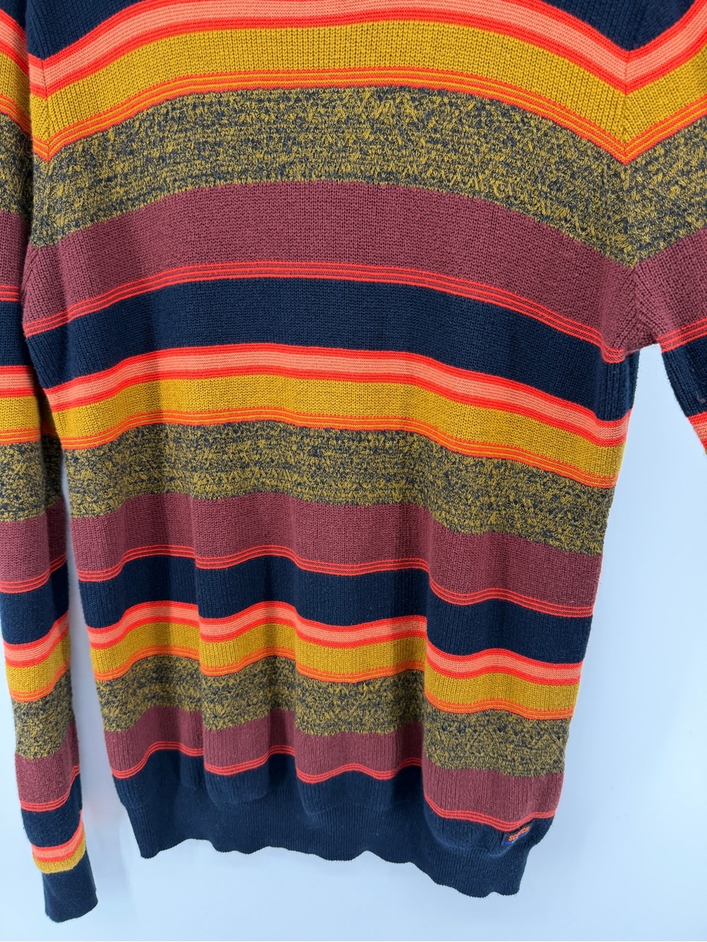 Scotch & Soda Grandpacore Gorpcore Multicolor Stripe Crewneck Sweater SzXL - Picture 5 of 12